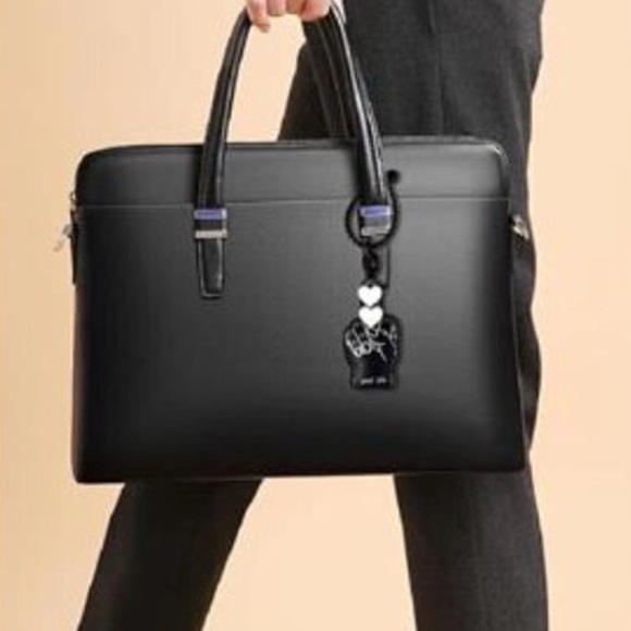 Cool Expression Middle Finger Black BAG CHARM - Picture 3 of 8